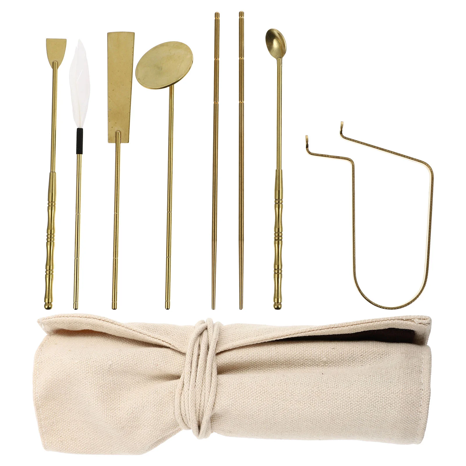 

7Pcs Brass Incense Tools Incense Cone Making Tools DIY Incense Cone Molds (Golden)