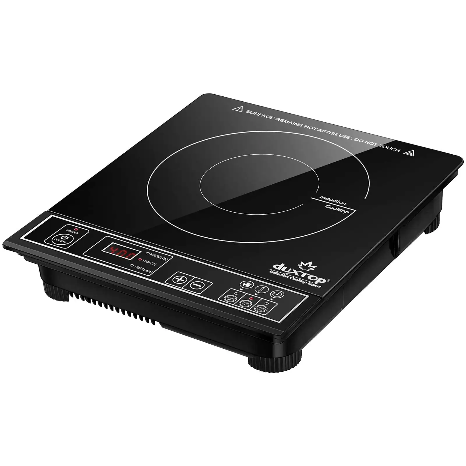 

Duxtop 1800W Portable Induction Cooktop Countertop Burner, Silver 8120MC/BT-180G3