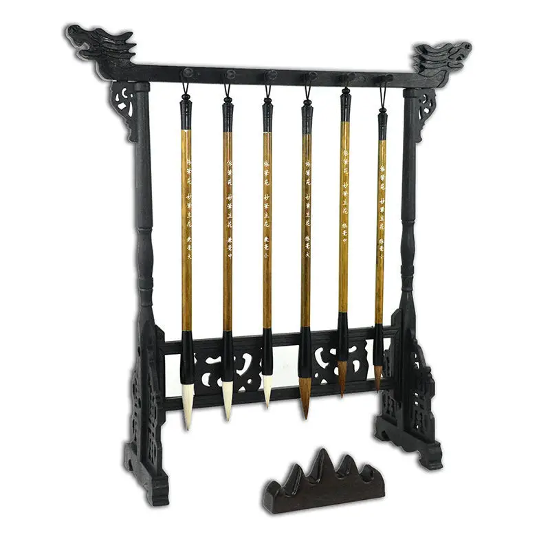

Pen Hanging Traditional Stand Holder Chinese Brush Quality Holder Calligraphy Hook High Stand Brush Holder Plastic 12