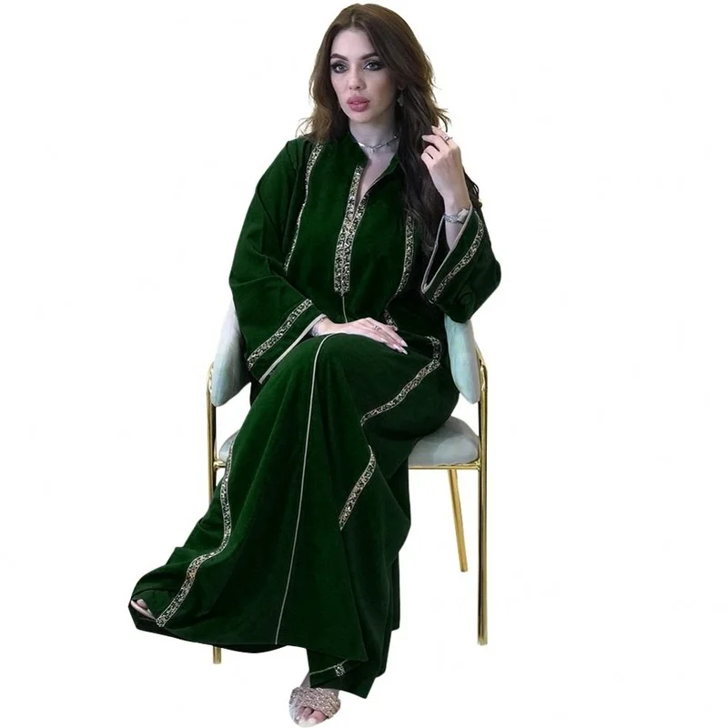 

African Dresses For Women Muslim Fashion Abaya Ankara Dashiki Maxi Dress Long Sleeve Elegant Ladies Africa Clothes Boubou Autumn