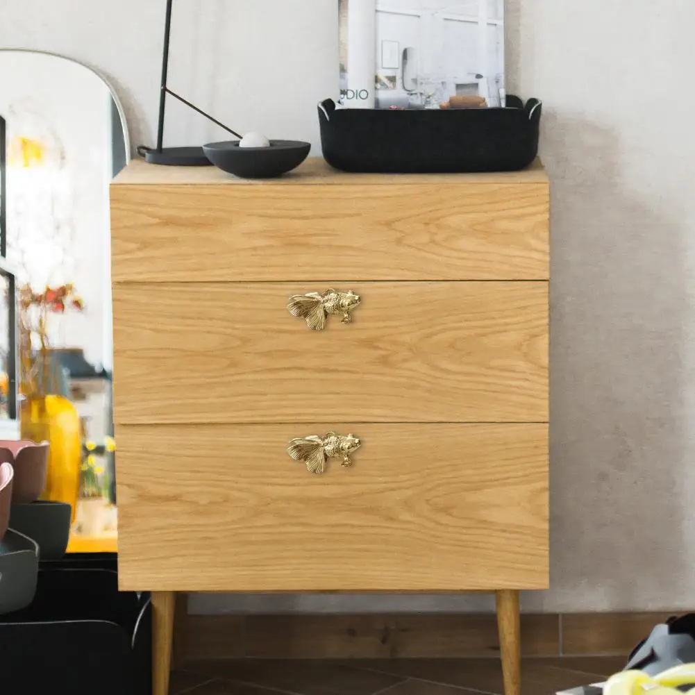 

Burr-free Pretty Universal Practical Furniture Handle Fish Shape Pull Handle Convenient for Furniture