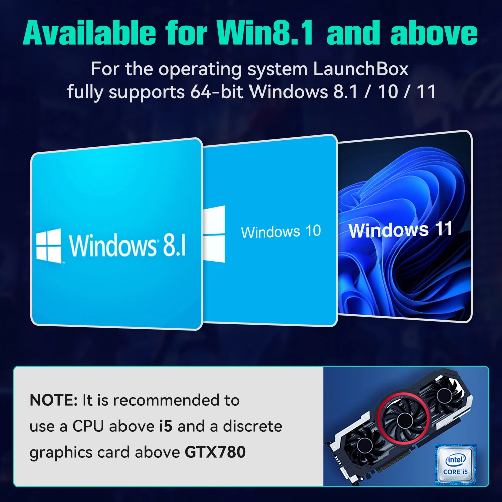 Игровой жесткий диск в стиле ретро для ПК с Windows Retrobat&ampPlaynite OS 38200+игры и 42 AAA