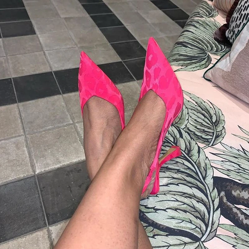 TRAF 2023 High Heeled Sandals for Women Pumps Summer Sandals Stiletto Slingback Heels Female Heels Elegant Woman Heeled Shoes