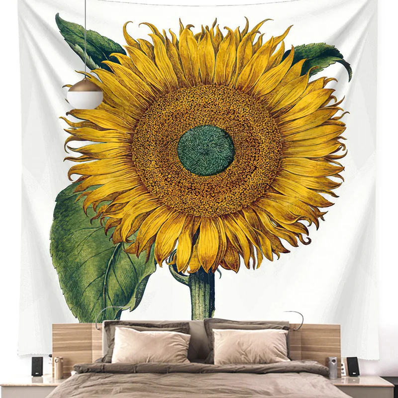 

Wall Art Tapestry Interior,Sunflower Painting Decor For Room Decoration Wallpapers New Year's Aesthetic Home Decor y2k