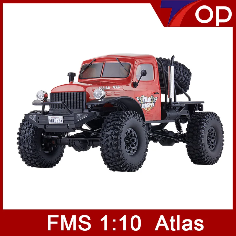 Модель Fms Rochobby 1:10 Atlas 4WD, электрическая Радиоуправляемая машина, Игрушечная модель для скалолазания, версия RS готова к работе