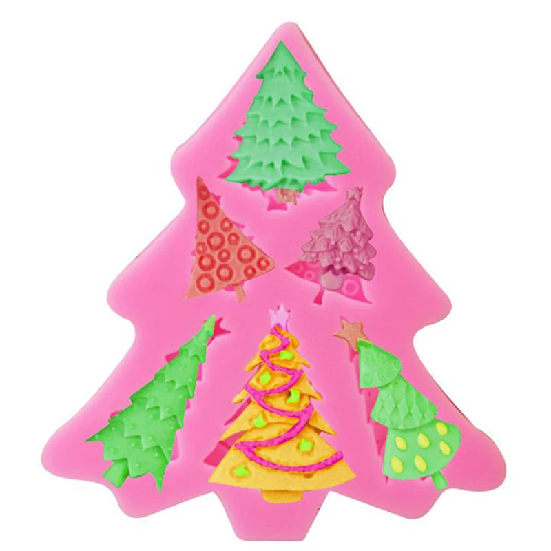 

Christmas Tree Fondant Cake Silicone Mold Christmas Cake Chocolate Candy Mold