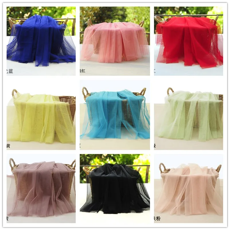 Тюль для детского душа 100x150 см, фотофата для дня рождения, свадебная фата, украшение, ткань из сетки, кружева, аксессуары для юбки для девочки «сделай сам»