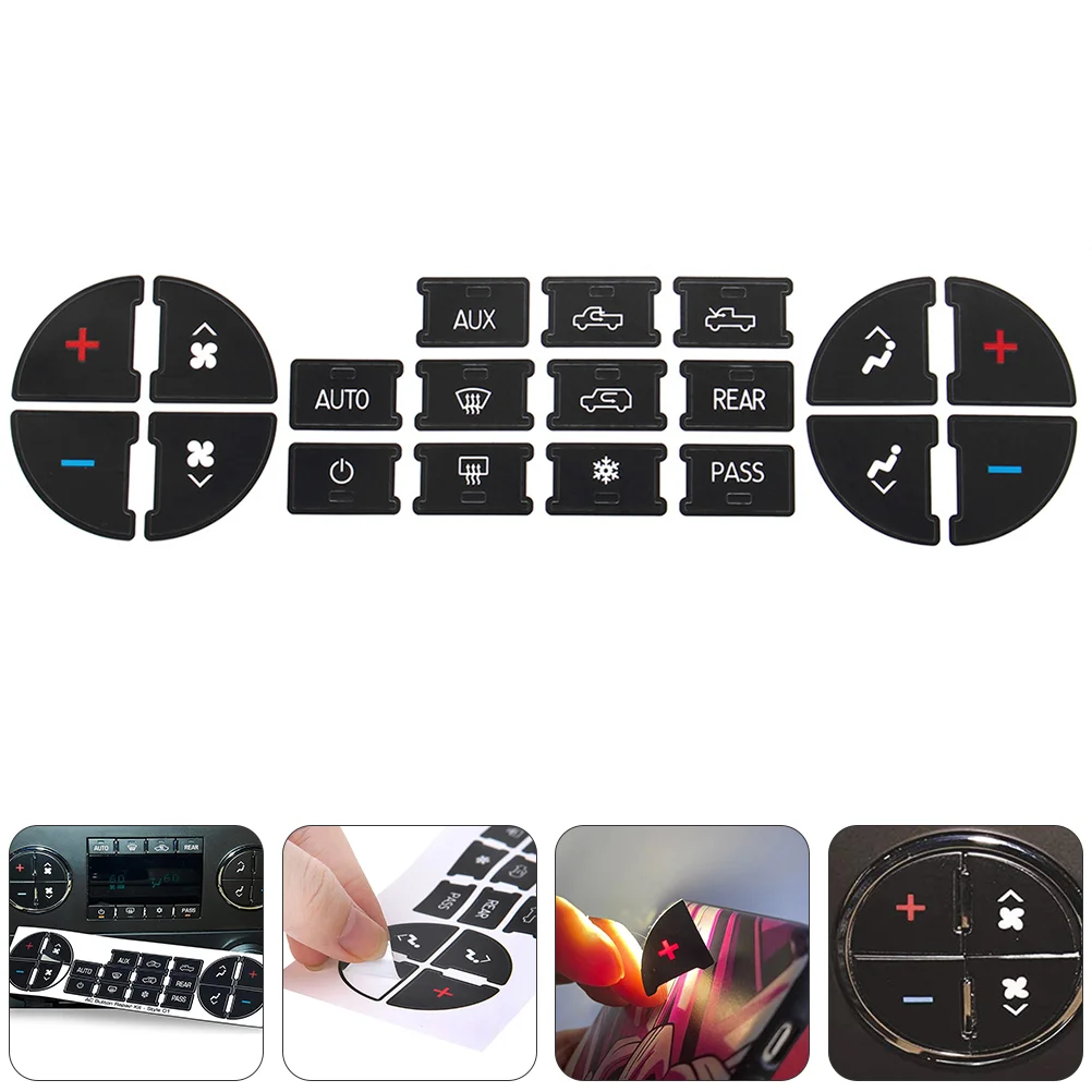 

Ac Central Control Sticker Car Button Dash Repair Stickers Decal Buttons Replacement
