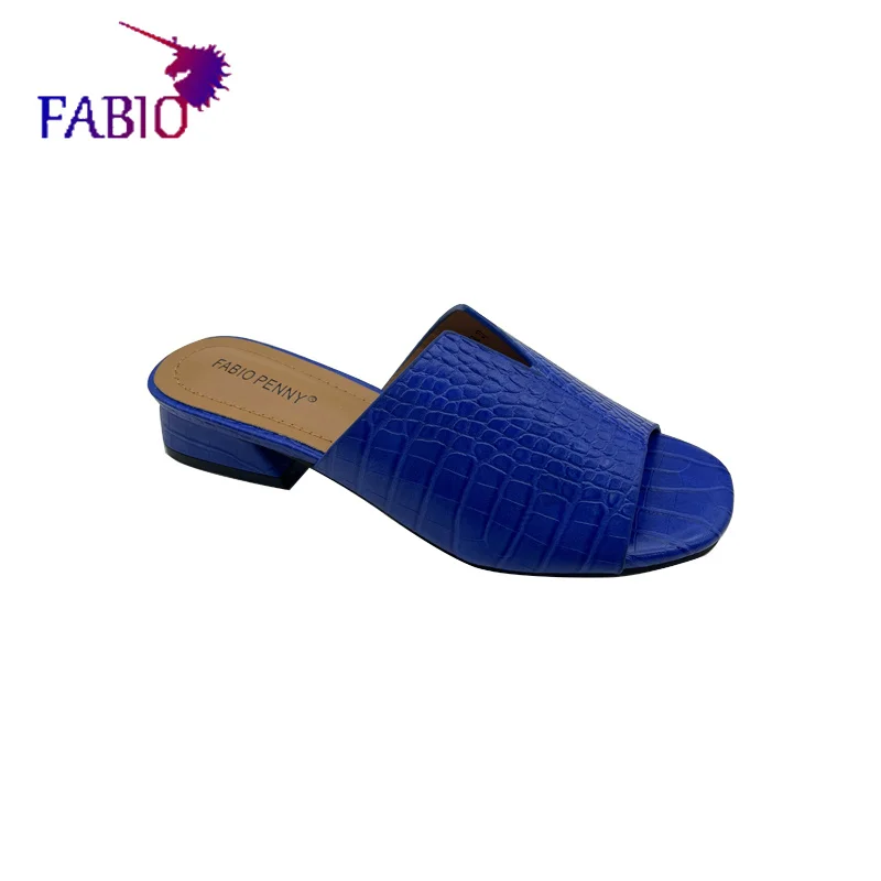 Африканская мама новинка изысканные полосатые тапочки на среднем каблуке