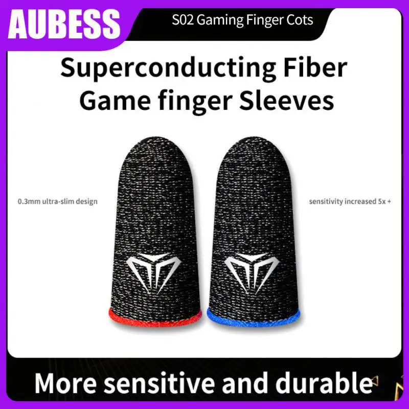 

1Pair New Mobile Game Finger Cover Game Controller For PUBG Sweat Proof Non-Scratch Sensitive Touch Screen Thumb Sleeve Gloves