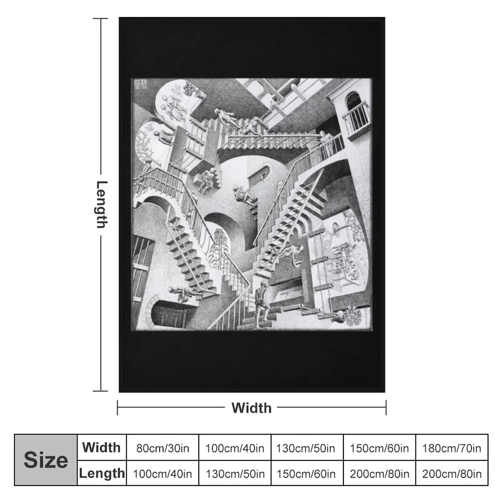 Mc Escher T-ShirtMC плед одеяло для пикника персонализированный подарок роскошные