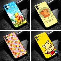 cute winnie the pooh for xiaomi mi 11 11 lite 5g phone case for xiaomi 11 11 lite tpu back black coque liquid silicon soft