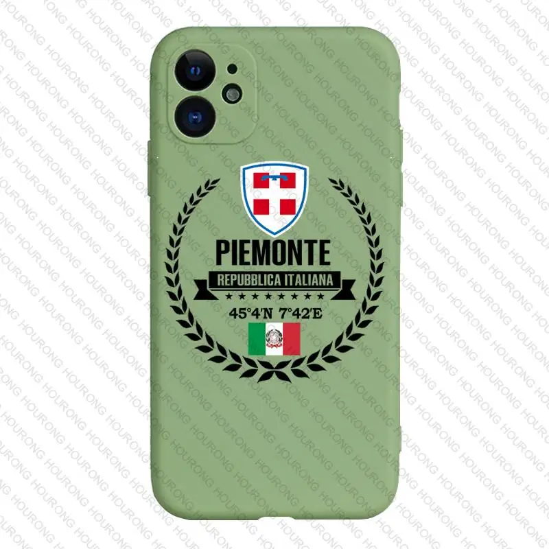 Италия Piemonte герб флаг карта чехол для iPhone 13 12 11 X XS XR 7 8 6S SE Plus Pro Max Mini 2022 |