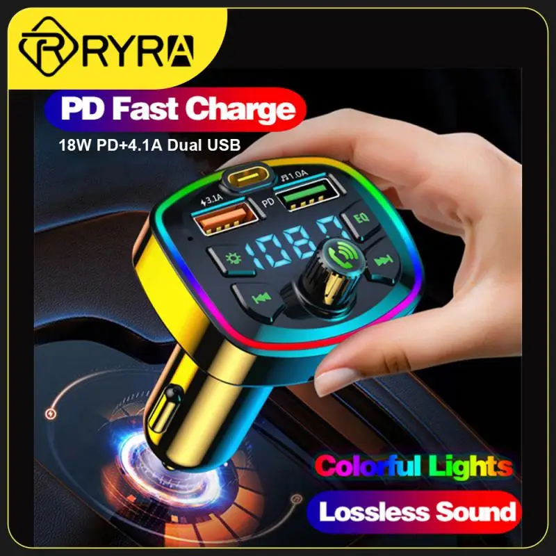 

Автомобильный FM-трансмиттер RYRA с Bluetooth 5,0 и двумя USB-портами