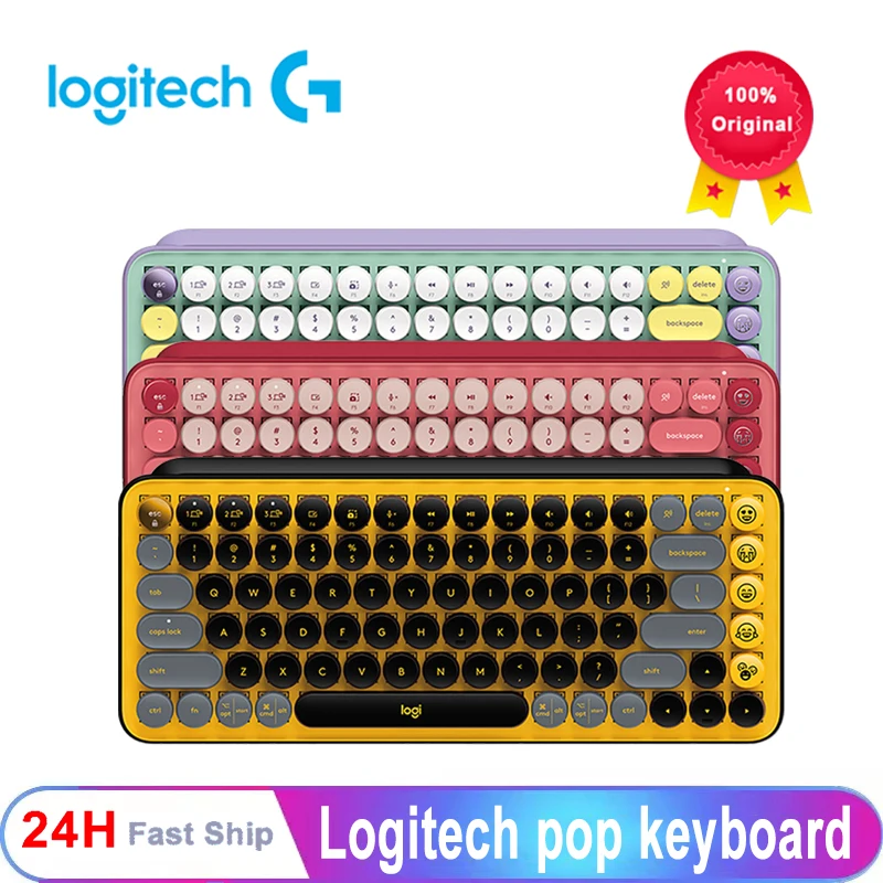 Logitech POP KEYS Wireless Mechanical keyboard Portable Bluetooth TTC Tea shaft Suitable for ipad office gaming laptop Win Mac