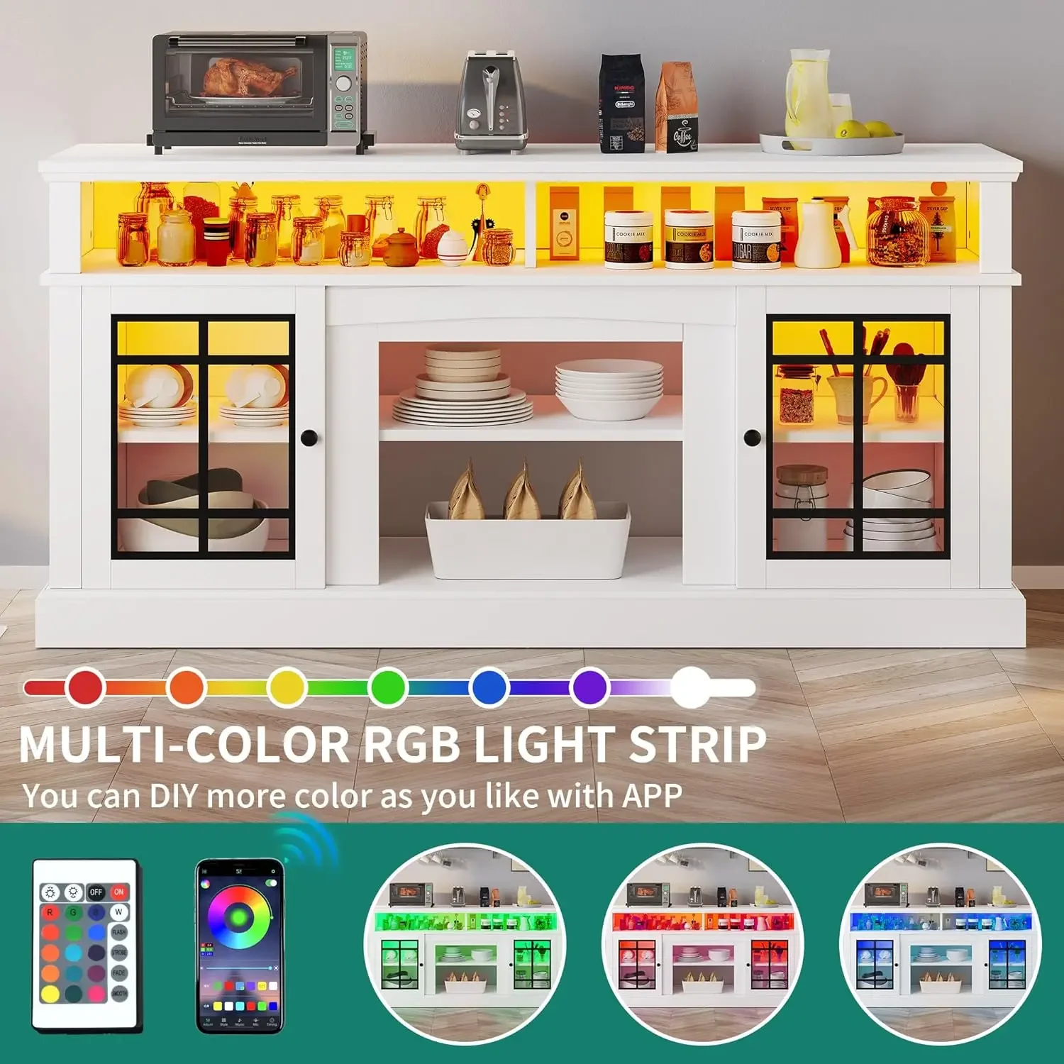 Белая подставка под телевизор YITAHOME для телевизоров 75/65 дюймов современный шкаф