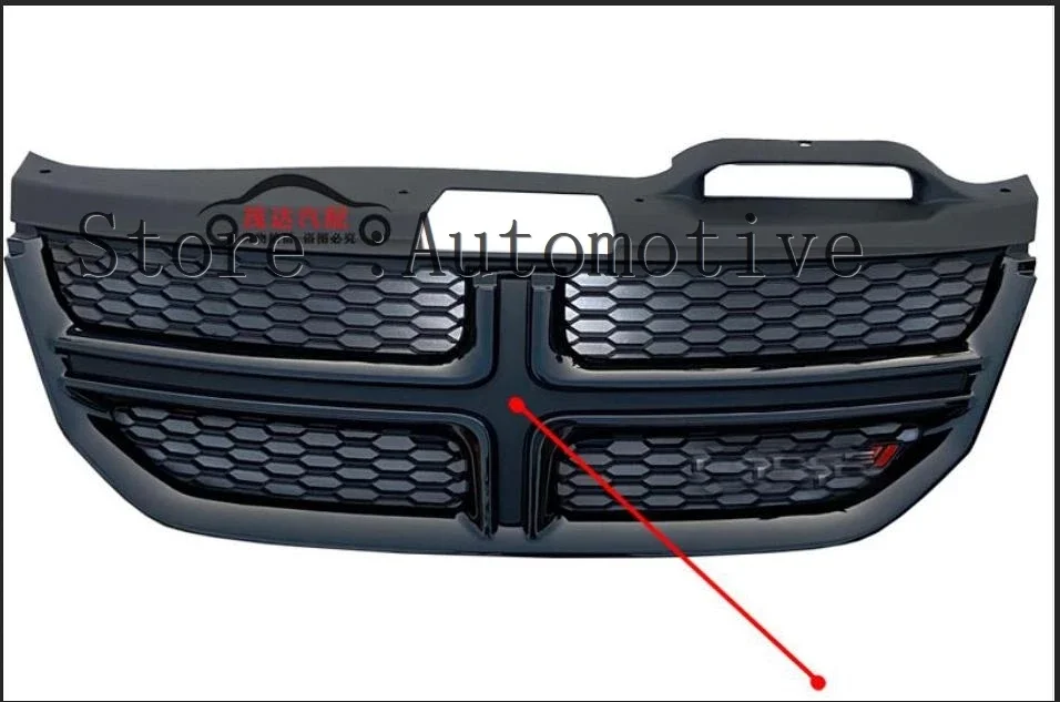 

Черный Передний решетчатый бампер радиатор верхняя решетка для Dodge Journey 2009-2016 10 11 12 13 14 15