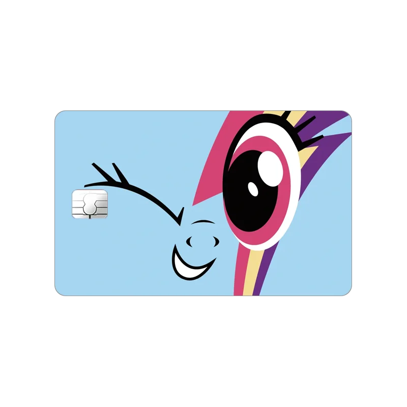 Наклейка с логотипом My Little Pony кавайная мультяшная банковская карта школьные