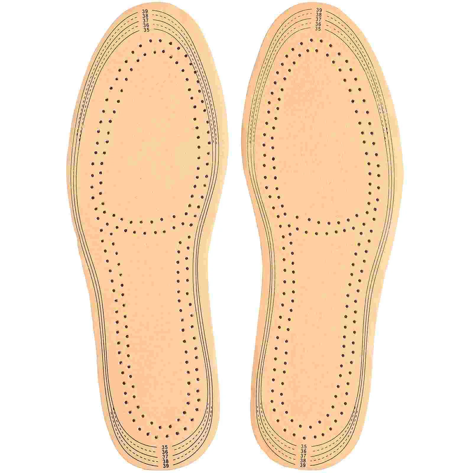 

1 Pair Latex Insoles Thin Breathable Instantly Absorb Sweat Replacement Insole Pads Size S