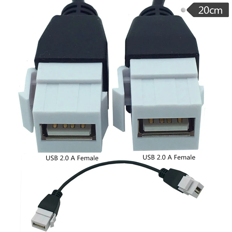 USB 2.0 A мама-мама папа-мама адаптер для крепления на панели настенной розетки
