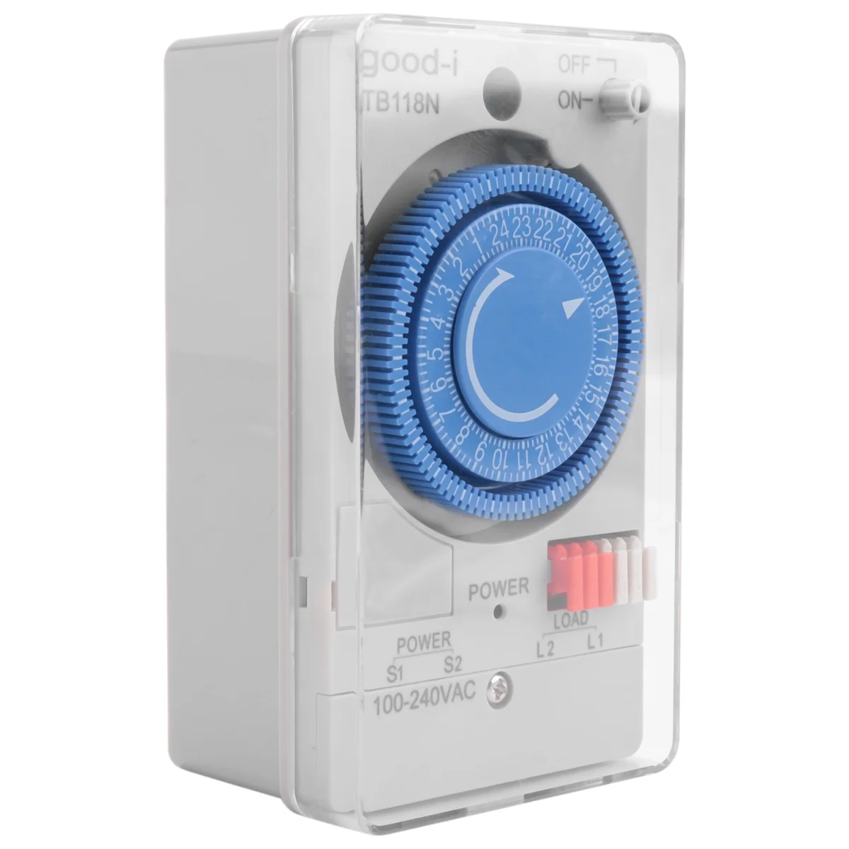 Водонепроницаемый механический переключатель на Din-рейку TB118N с прозрачной