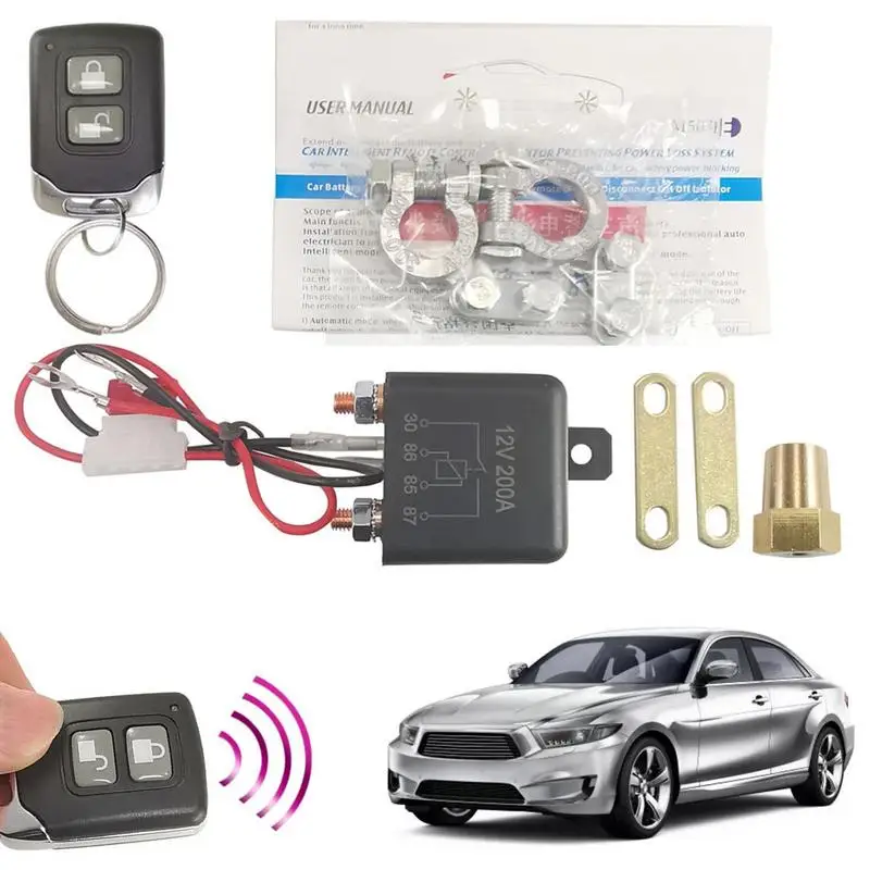 

Remote Battery Disconnect Switch Car Wireless Remote Control Battery Switch Disconnect Relay Equipment With Auto & Remote Code