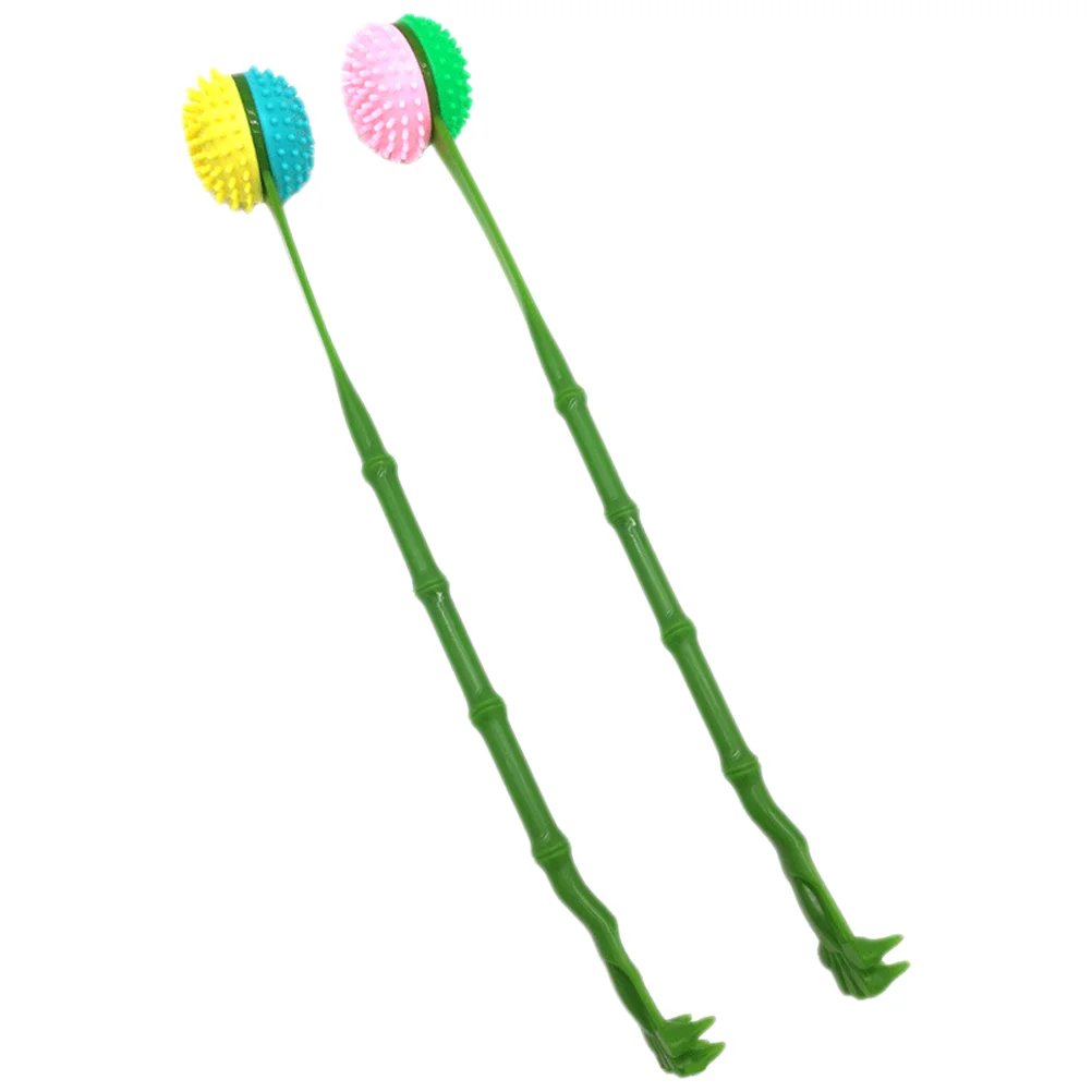 

2 Pcs Massage Hammer Portable Back Scratcher Tools Skin Itching Stick Plastic Scratching Travel