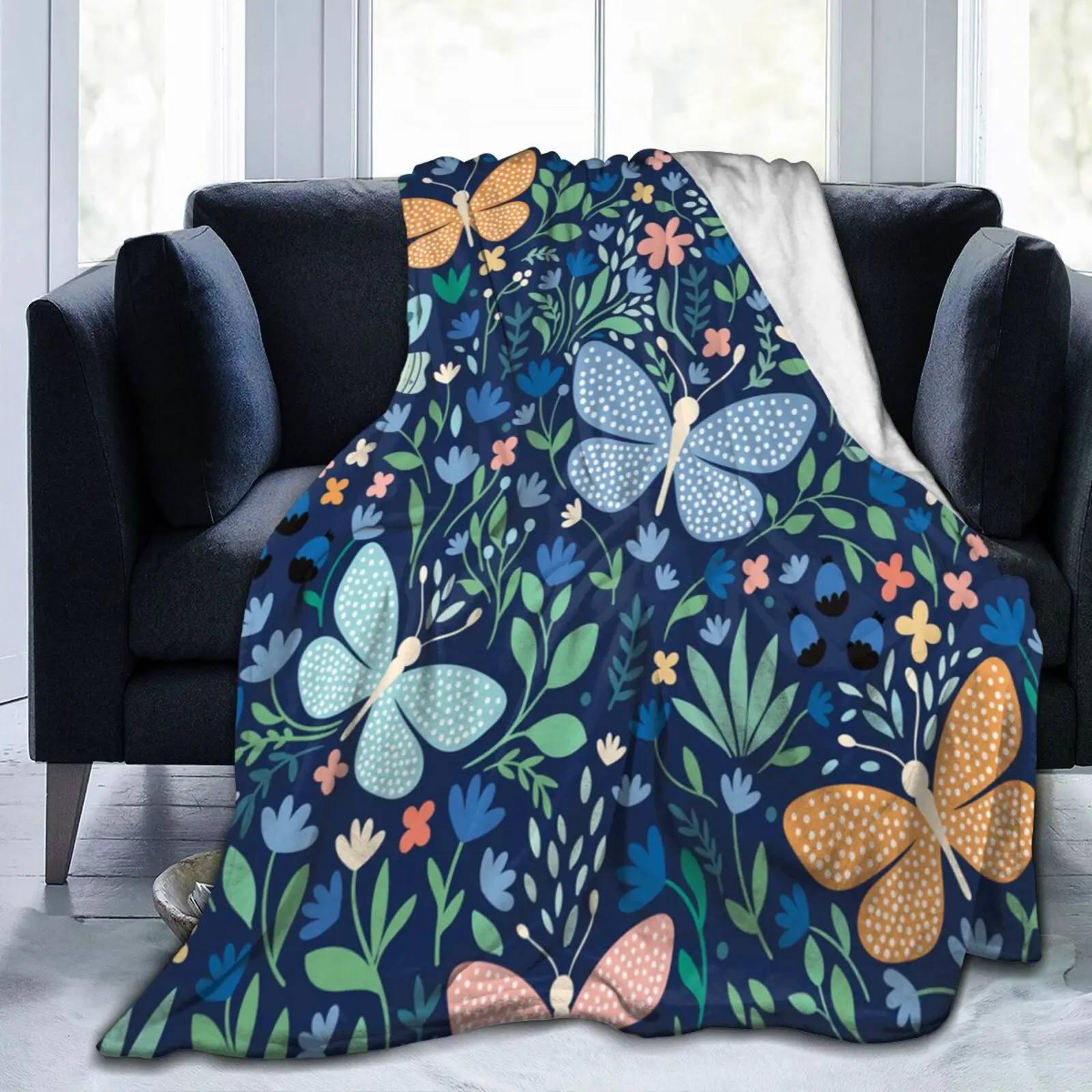 

Женское Флисовое одеяло в виде бабочки-одеяло для взрослых