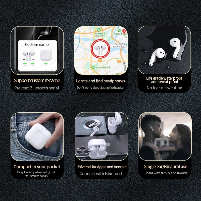 Фото Оригинальный Apple AirPods Pro 4 наушники-вкладыши TWS Bluetooth наушники, беспроводные наушники Earpods игровая гарнитура для AirPods Apple iPhone Xiaomi Lenovo №5
