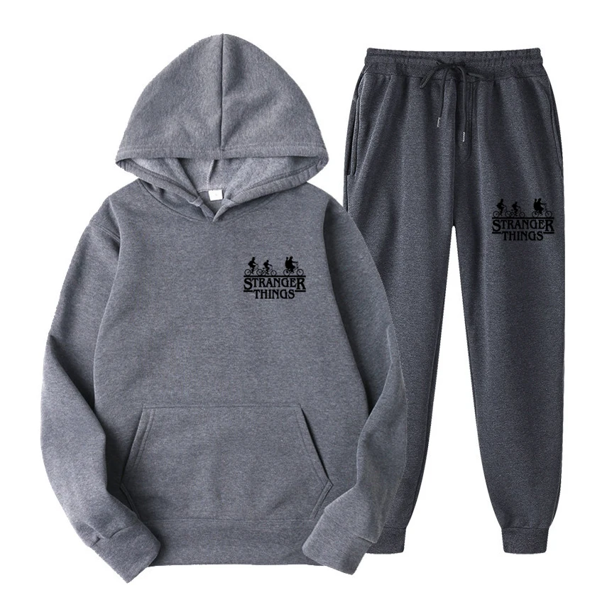 

2 Pieces Sets Tracksuit Men Hooded Sweatshirt+Pants Pullover Hoodie Sportwear Suit Ropa Hombre Casual Men Clothes Size S-XXXL