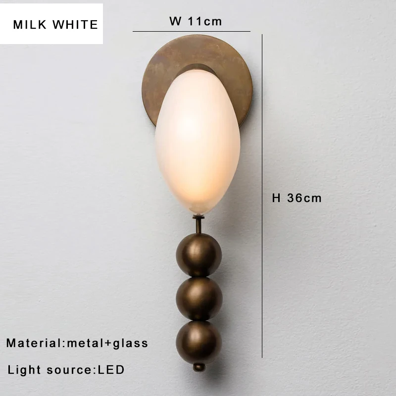 

Латунный мраморный настенный светильник