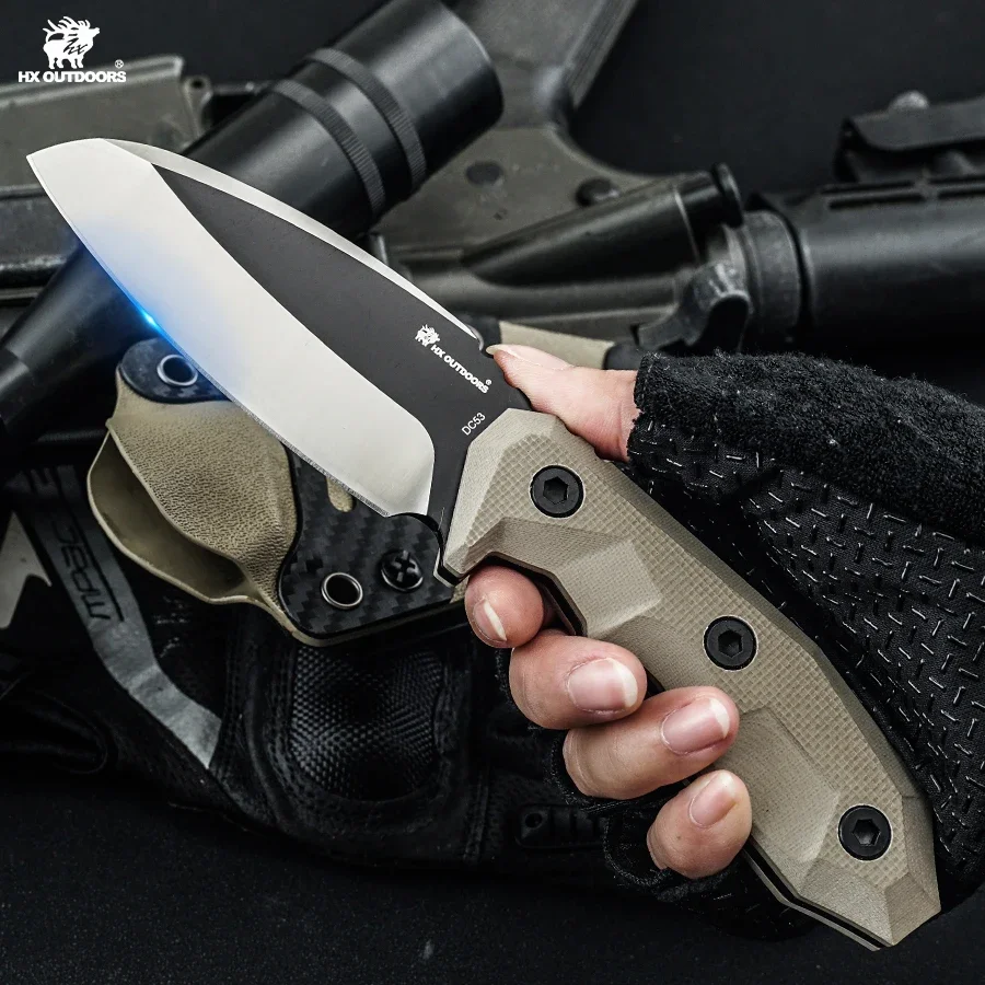 HX наружные DC53 охотничьи кемпинговые кухонные ножи прямой спасательный