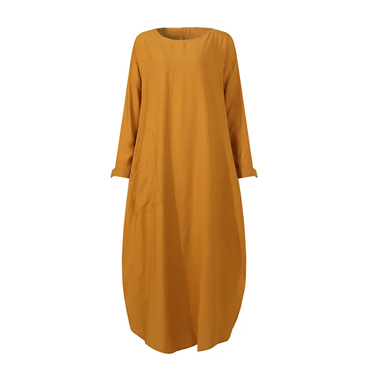 Muslim Dress Abaya Dresses Women Fashion Vintage Femme Abaya Turkey Split Linen American Dubai Turkey Cardigan Robe Vestidos