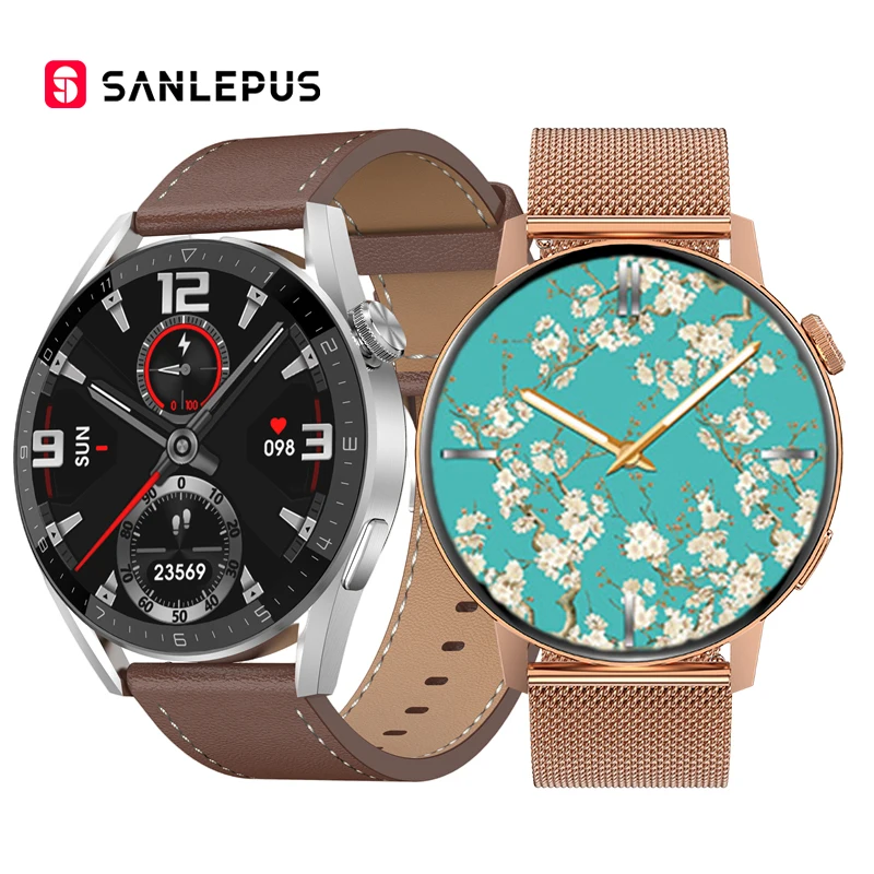 

SANLEPUS NEW 2022 NFC Smartwatch Men Women Smart Watch Door Access Control Bluetooth Calls Wireless Charging Fitness Bracelet