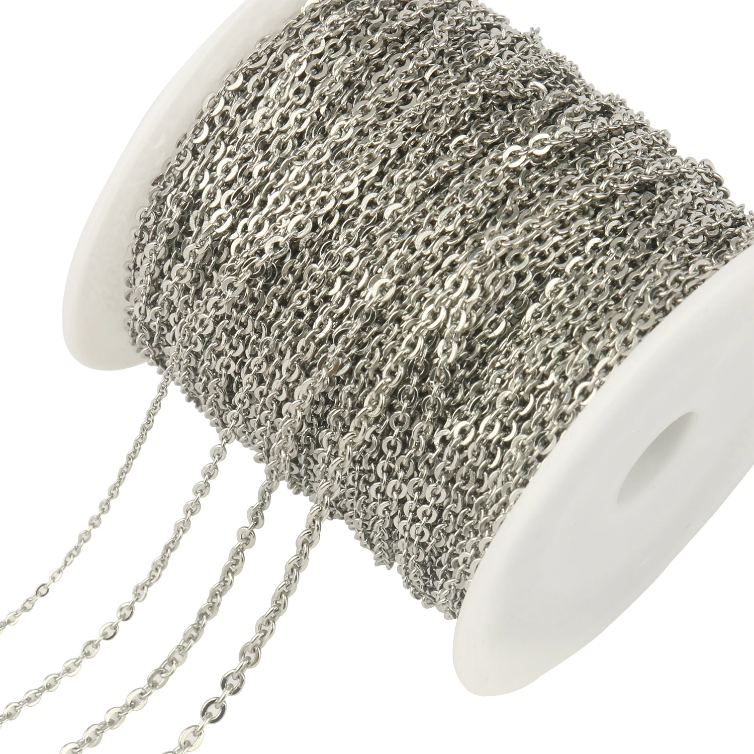 

2m/lot Stainless Steel Cable Gold Chain Silver Chains Anklet Bracelet Necklace for Diy Jewelry Making Supplies Wholesale