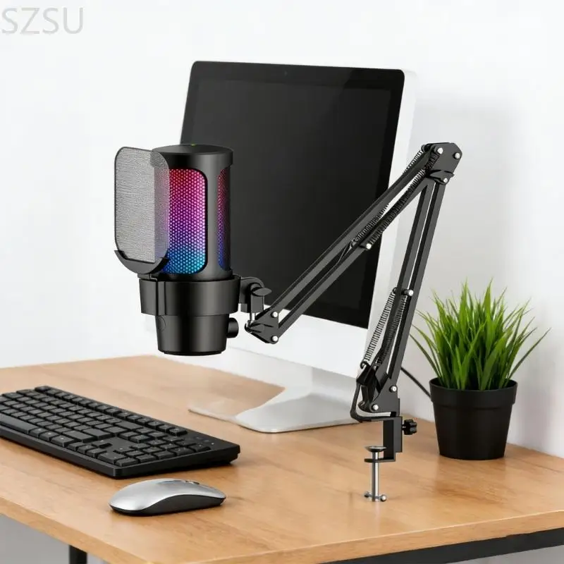 Фото SZSU Комплект кронштейнов USB-штанги с улучшенным шумоподавлением для потоковой передачи подкастов №2