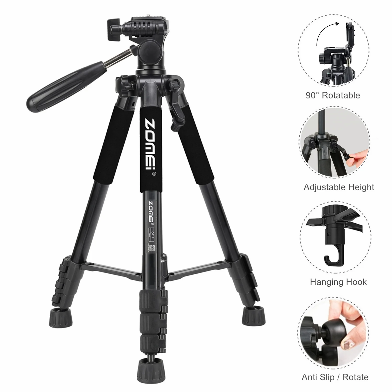 

Профессиональный штатив для цифровой зеркальной камеры, телефона, штатив для путешествий, фотосъемки и видеозаписи, 140 см/дюйма, алюминиевый штатив-труба