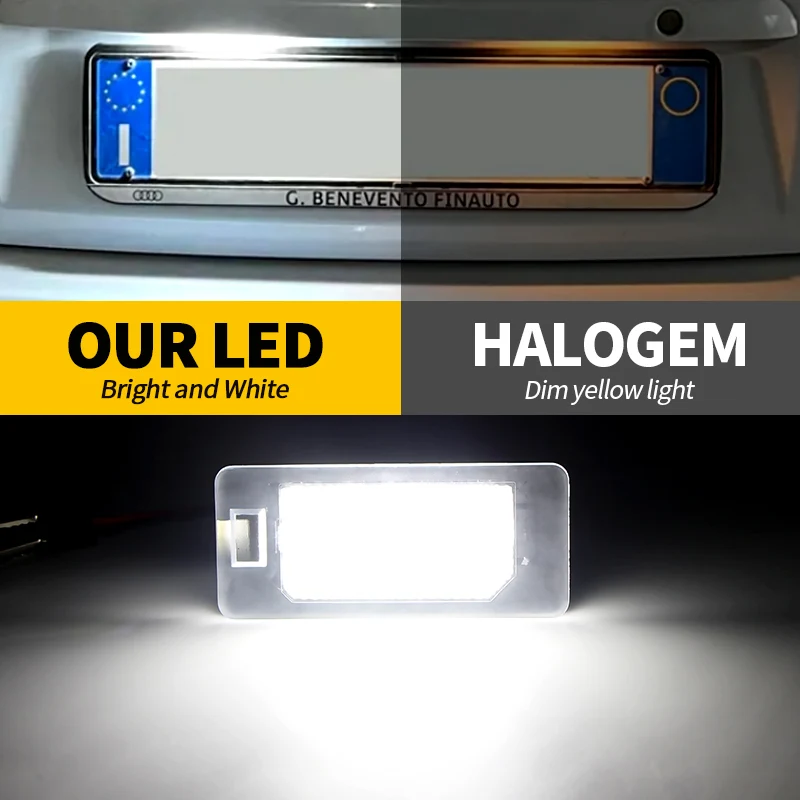 2 шт. для Fiat 500X 2014 2015 2016 2017 2018 2019 2020 2021 светодиодный светильник номерного знака