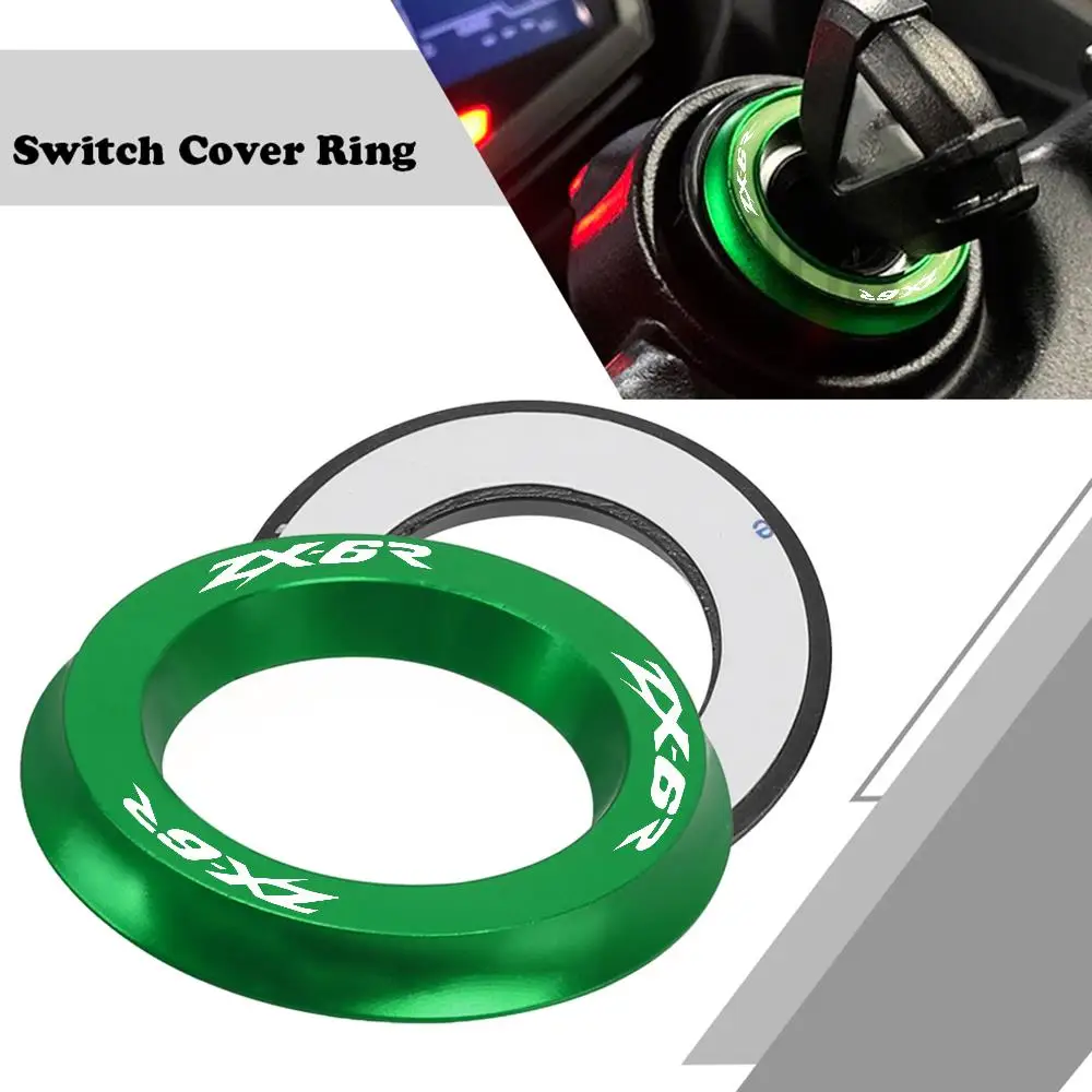 

Аксессуары для ЧПУ для KAWASAKI ZX6R ZX 6R 2000-2021 2020 2019 2018 2017 2016 фотоэлемент зажигания мотоцикла переключатель Крышка кольцо