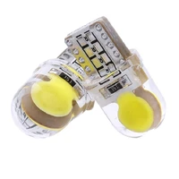 300pcs 6 chips cob light led w5w t10 194 168 w5w 6smd for parking bulb wedge clearance lamp silica gel car license light