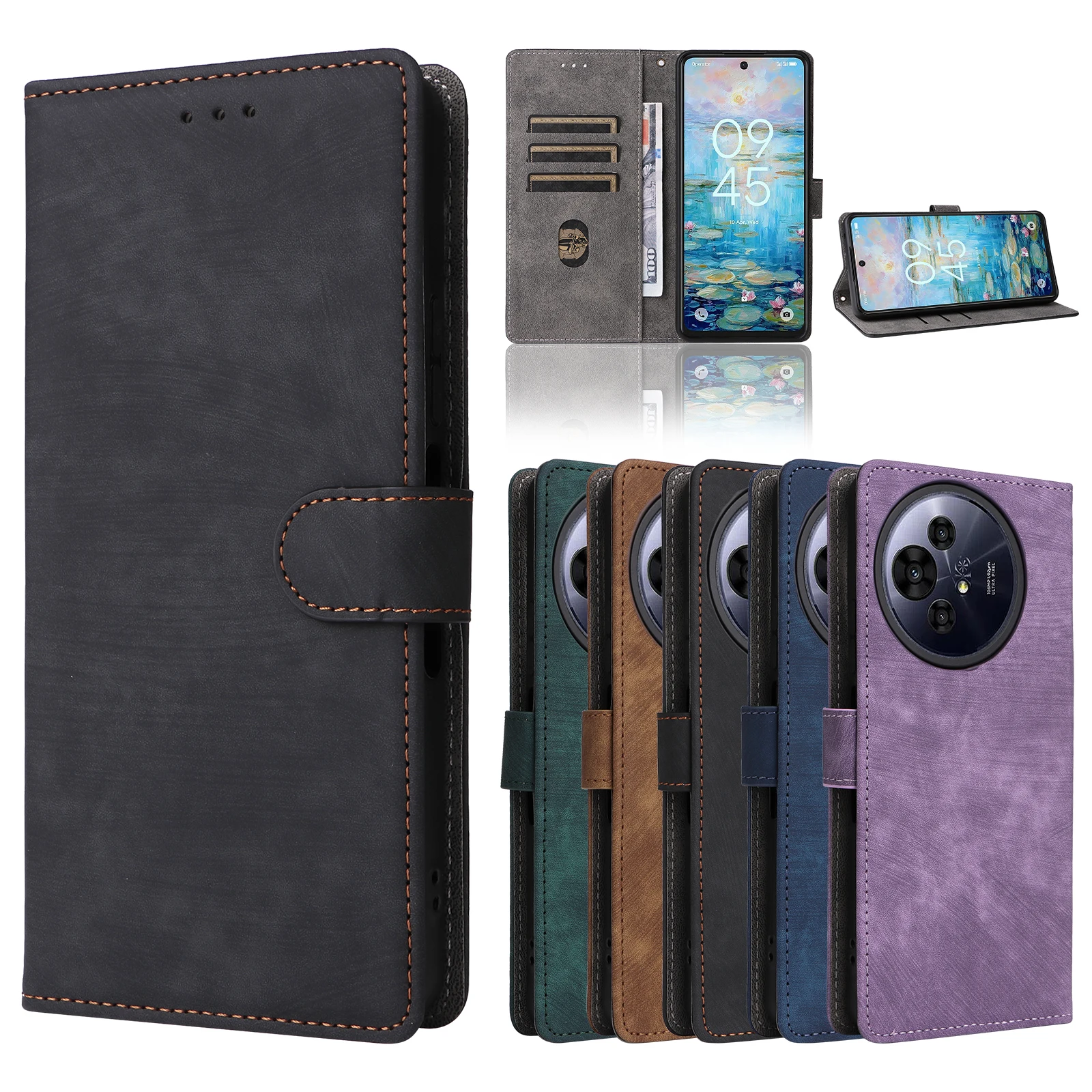 Флип-кожаный чехол для TCL 50 NxtPaper 5G 6 8 дюйма магнитная кнопка RFID-защита