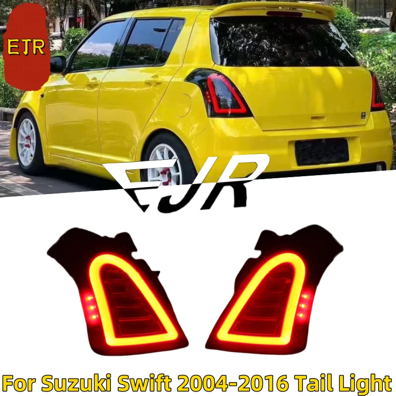 Фото wsteczne dla Suzuki Swift zespół świateł tylnych 2004-2016 modyfikacja LED płynące kierunkowskazy tylne światła DRL sygnał hamulca wsteczny №1