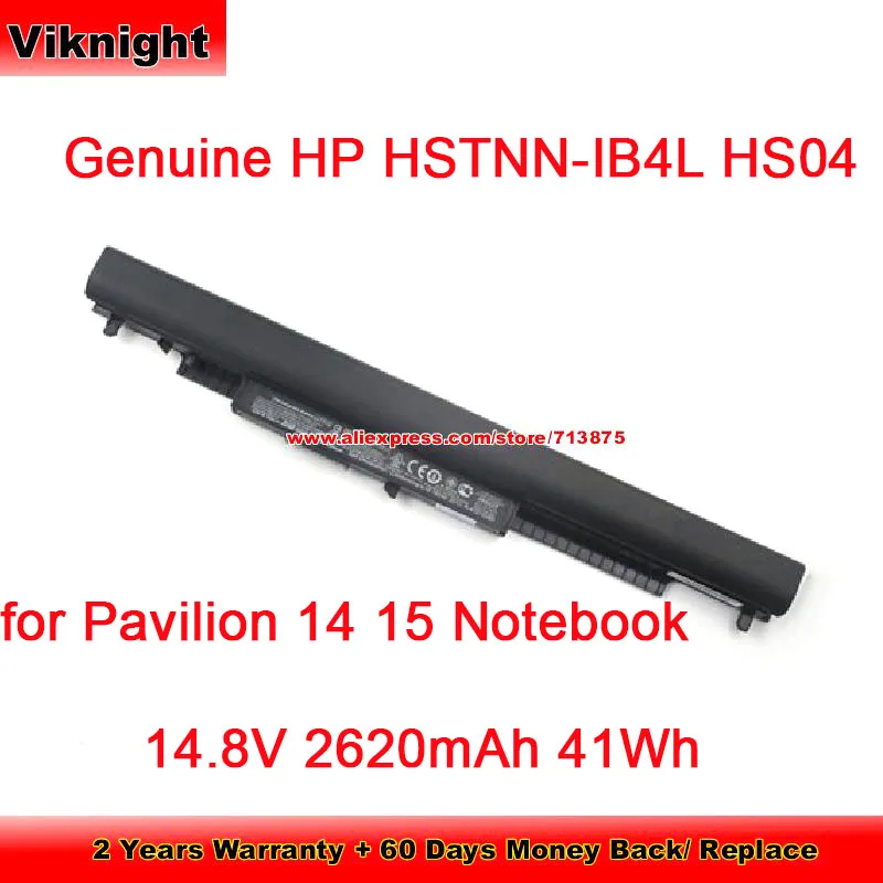 

Оригинальный аккумулятор для ноутбука приблизительной модели HS04 для ноутбука Pavilion 14 15, 14,8 в, 2620 мАч, 41 Втч, литий-ионные аккумуляторные батареи