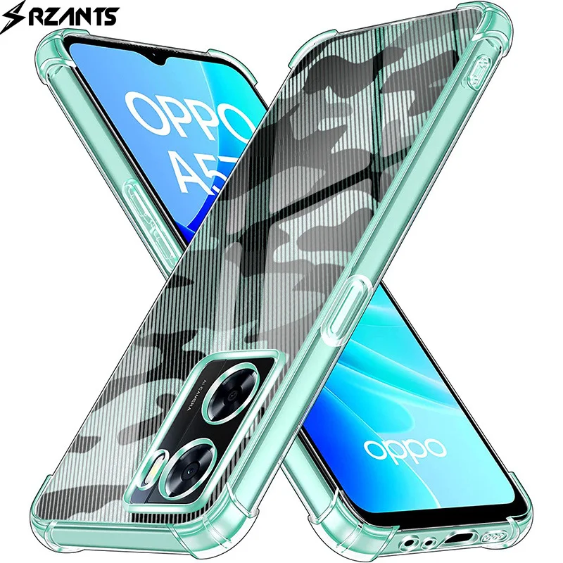 

Case for OPPO A77s A57s 4G Mobile Phone Case Translucent Four Corners Anti-fall