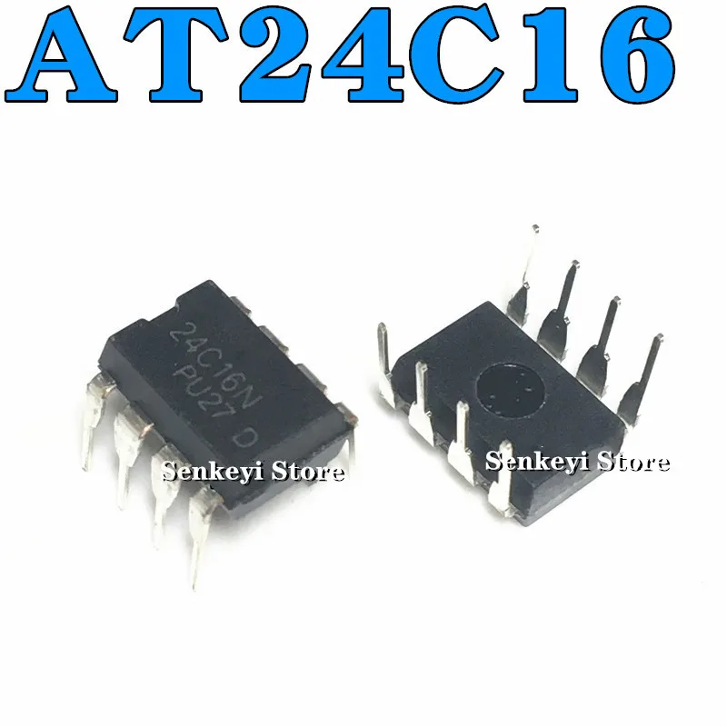 

New original AT24C16AN AT24C16N AT24C16 AT24C16A DIP-8 straight plug 8 feet