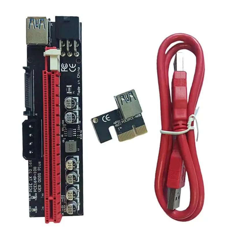 

Переходная карта VER 009S PCI-E, USB 3,0 интерфейс, 6 контактов, SATA интерфейс