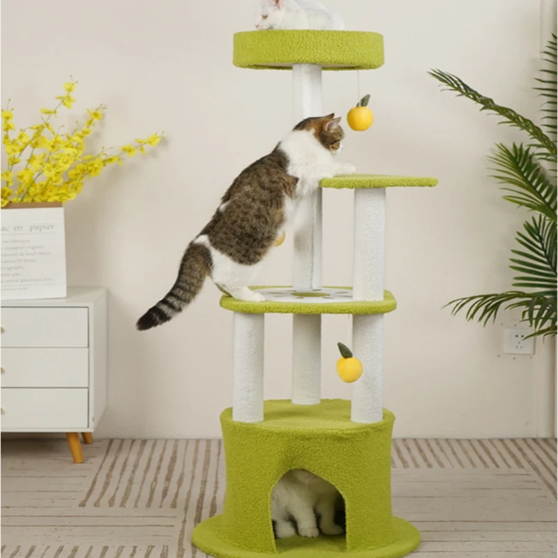 

Cat Climbing Frame Cats Scratching and House Furniture and Scratchers Houses for Cats Toys Pet Products Claw Sharpener Supplies