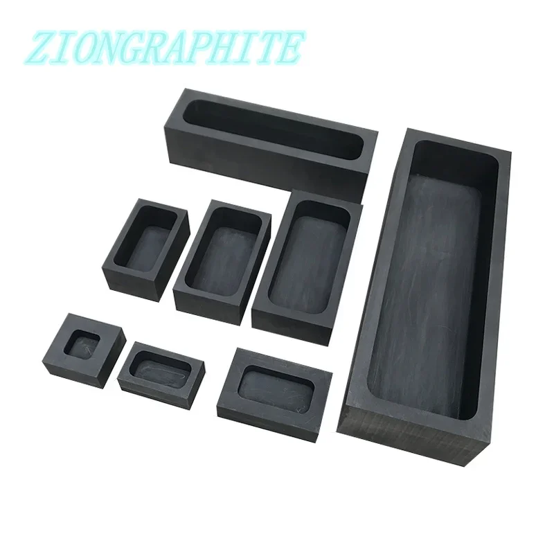 1 шт. литье форма квадратный графит тигель канавка для золотой серебряной