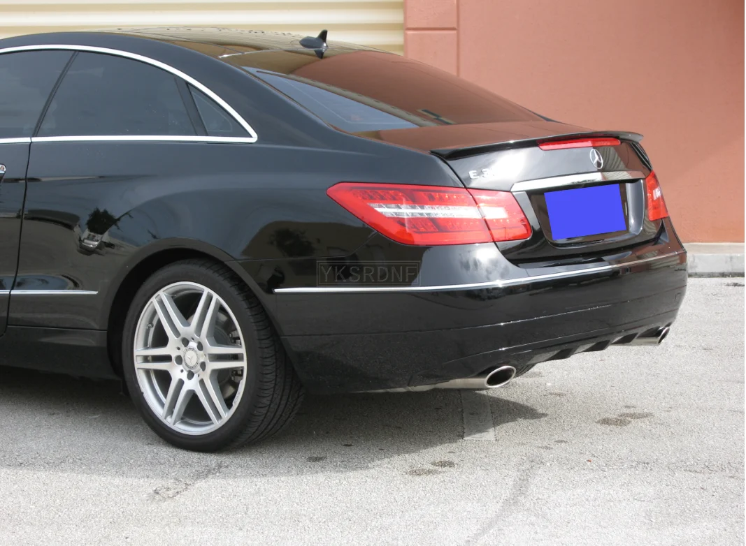 E class w207 c207 carbon fiber rear bumper trunk spoiler wings for mercedes 2010 - 2016 2-door coupe convertible e250 e200