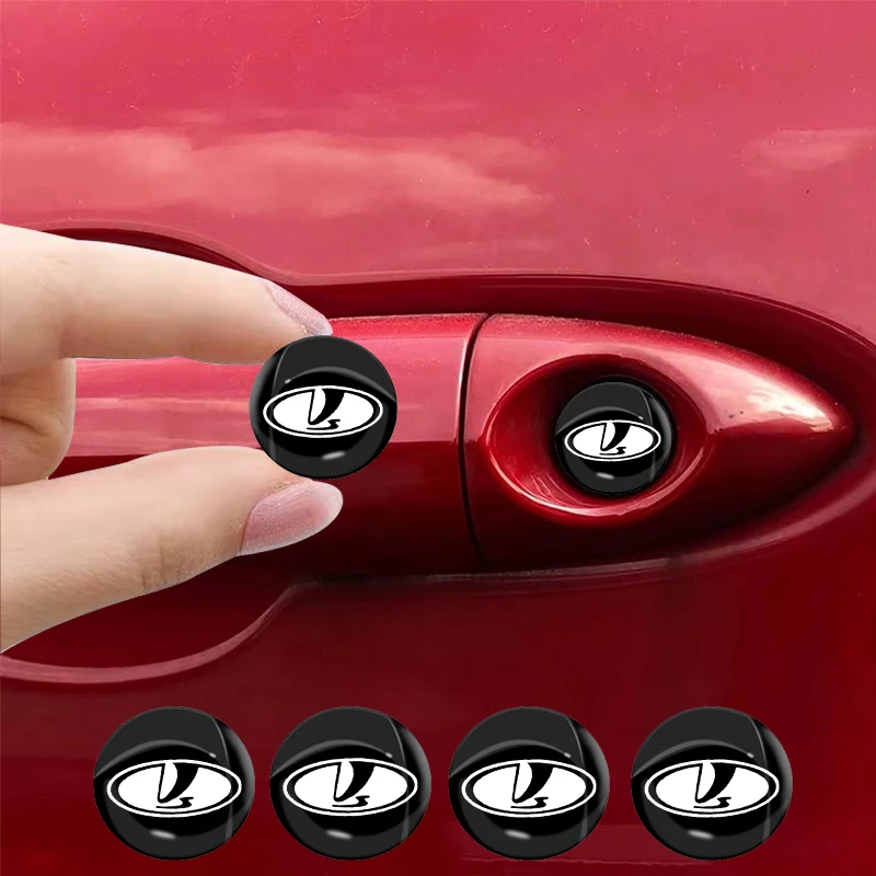 

4pcs Car Door Lock Keyhole Anti-blocking Protection Stickers For Lada VESTA Niva Kalina Priora Granta Largus SAMARA Accessories